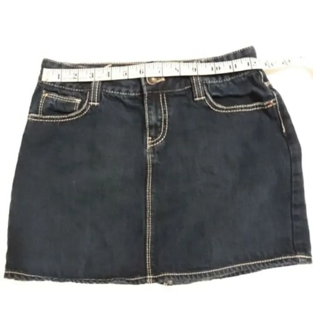 Gap Kids Girls Sz 14 Denim Blue Jean Mini Skirt